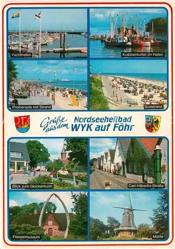 Wyk Foehr Strand Krabbenkutter Hafen Friesenmuseum Kat. Wyk auf Foehr