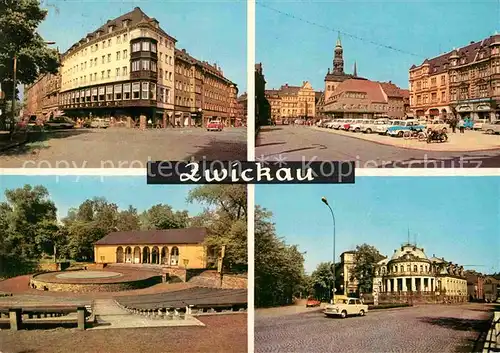 Zwickau Sachsen Ringkaffee Markt Freilichtbuehne Milchbar Kat. Zwickau