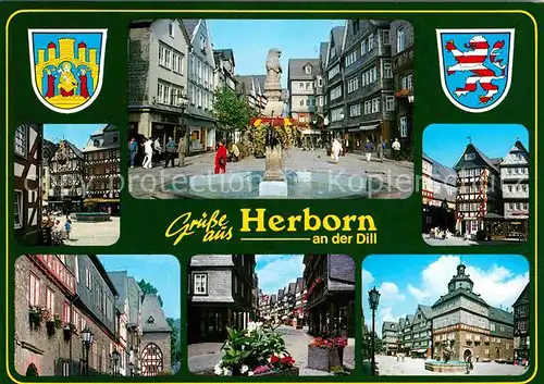 Herborn Hessen Ortspartien Fachwerk Kat. Herborn