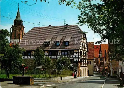 Dornstetten Wuerttemberg Ortspartie mit Fachwerk Kat. Dornstetten