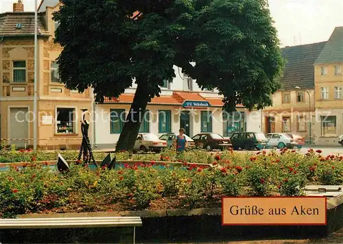 Aken Elbe Marktplatz Kat. Aken