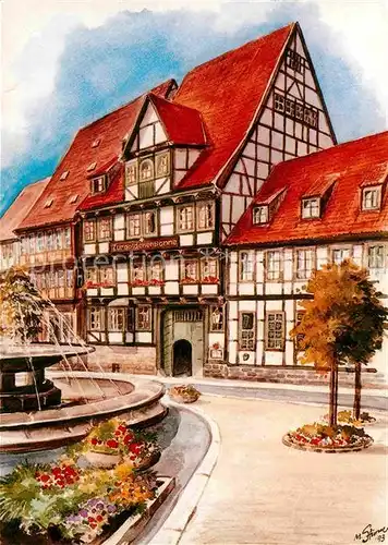 Quedlinburg Hotel zur goldenen Sonne Kat. Quedlinburg