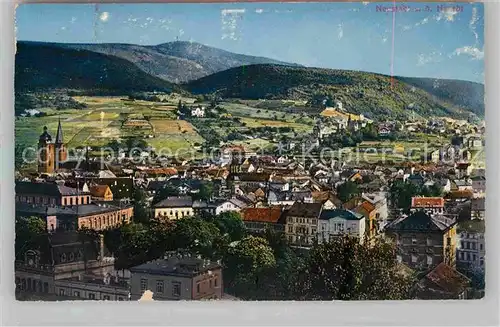Neustadt Haardt Blick ueber die Stadt in die Berge Kat. Neustadt an der Weinstr.