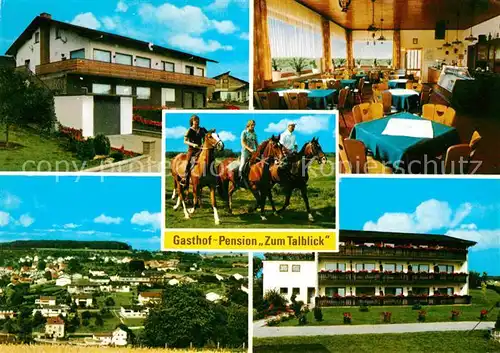 Luetzel Wiebelsbach Gasthaus Pension Zum Talblick Kat. Luetzelbach