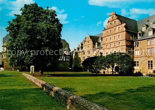 Giessen Lahn Universitaetsstadt Zeughaus mit neuem Schloss Kat. Giessen