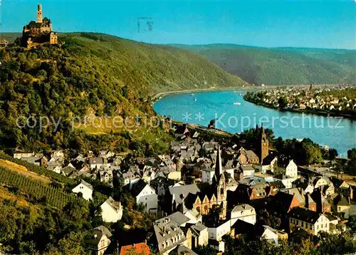Braubach Rhein Rheinpartie mit Marksburg  Kat. Braubach