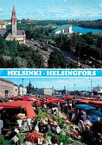 Helsinki Teilansicht Markt Kat. Helsinki