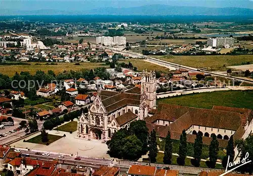 Bourg en Bresse Vue generale aerienne de l eglise de Brou Kat. Bourg en Bresse