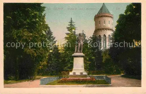 Colmar Haut Rhin Elsass Statue e jardin Bartholdi Kat. Colmar