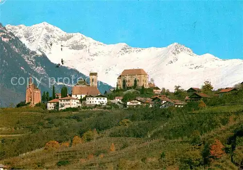 Scena Merano Gesamtansicht mit Alpenpanorama Kat. Scena Schenna