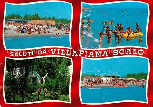 Villapiana Scalo Strand Schlauchboot Bungalows