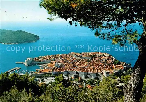 Dubrovnik Ragusa Panorama Kat. Dubrovnik