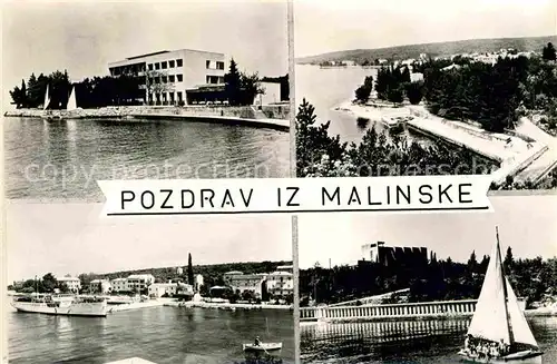 Malinska Haludovo Segelboot Hafen  Kat. Kroatien