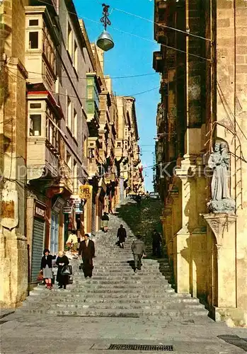 Malta Typical street in Valletta Kat. Malta