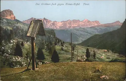 Tirol Region Groedner-Joch Kreuz Kofel / Innsbruck /Innsbruck