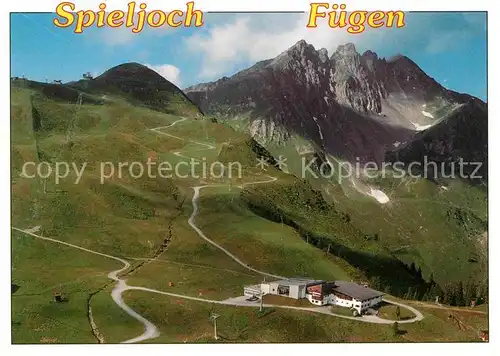 Fuegen Fliegeraufnahme Spieljoch Kat. Fuegen Zillertal