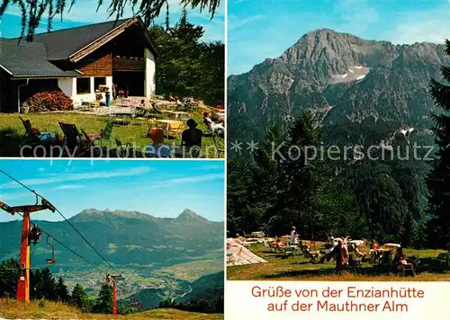 Mauthen Enzianhuette Mauthner Alm Sessellift Kat. Oesterreich