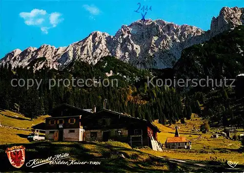 Kufstein Tirol Kaindl Huette Kaiserlift Kat. Kufstein