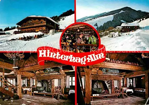 Saalbach Hinterglemm Hotel Hinterhag mit Hinterhag Alm Kat. Saalbach Hinterglemm