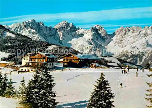 Kirchberg Tirol Berggasthof Maierl Winterpanorama Kaisergebirge Kat. Kirchberg in Tirol