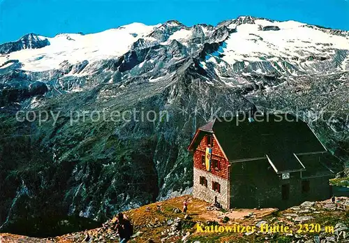 Malta Kaernten Kattowitzer Huette mit Hochalmspitze Kat. Malta