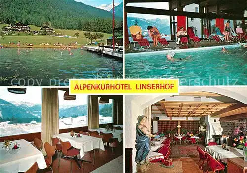 Imst Tirol Alpenkurhotel Linserhof Gastraeume Hallenbad Kat. Imst