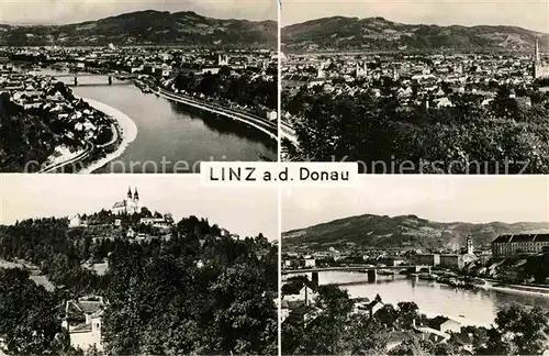 Linz Donau Teilansichten Kat. Linz