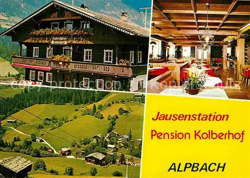 Alpbach Jausenstation Pension Kolberhof Kat. Alpbach