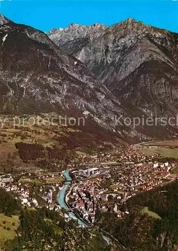 Landeck Tirol mit Silberspitze Fliegeraufnahme Kat. Landeck