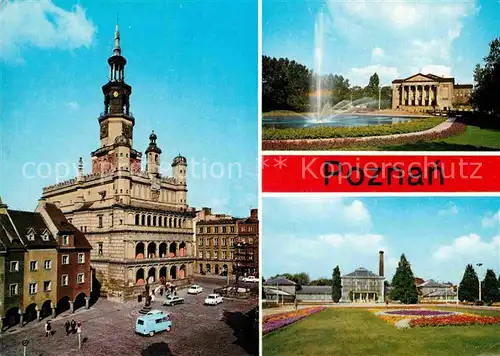 Poznan Posen Ratusz Opera Parku Rathaus Oper Park Kat. Poznan
