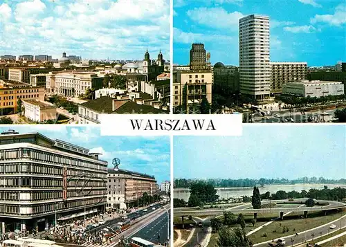 Warszawa Skrzyzowanie ulic Marszalkowskiej i Swietokrzyskiej Aleje Jerozoliskie Slimak poludniowy Poniatowskiego Kat. Warschau Polen