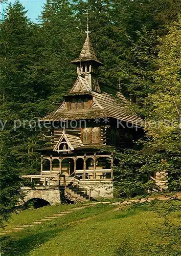 Zakopane Kapliczka w stylu zakopianskim w Jaszczurowce Kat. Polen