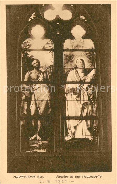 Marienburg Westpreussen Fenster In Der Hauskapelle Kat Malbork