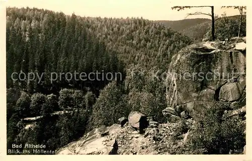 Bad Altheide Blick ins Hoellental Kat. Altheide Bad