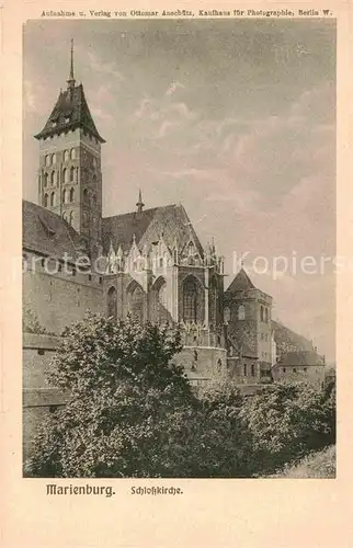 Marienburg Westpreussen Schlosskirche Kat. Malbork Polen