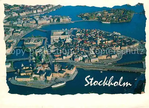 Stockholm Fliegeraufnahme Kat. Stockholm