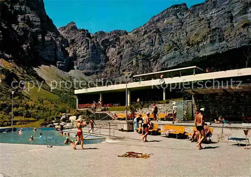 Leukerbad Thermalschwimmbad Kat. Loeche les Bains