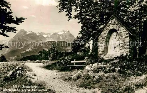 Seelisberg UR Marienhoehe gegen Urirotstock Urner Alpen Kat. Seelisberg