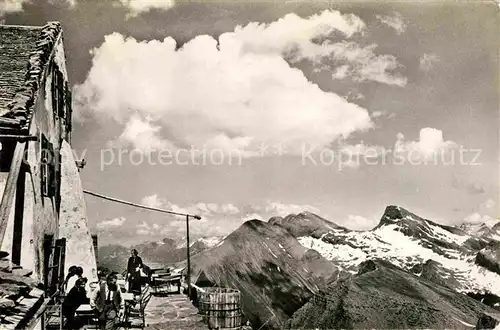 Grindelwald Berghotel Faulhorn Wildgerst Schwarzhorn Engelhoerner Berner Alpen Kat. Grindelwald