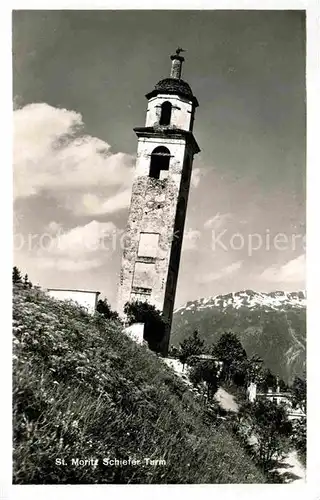 St Moritz GR Schiefer Turm Kat. St Moritz