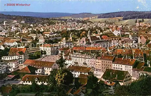 Winterthur ZH Blick ueber die Stadt