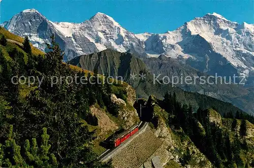 Schynige Platte Bahn Eiger Moench Jungfrau  Kat. Eisenbahn