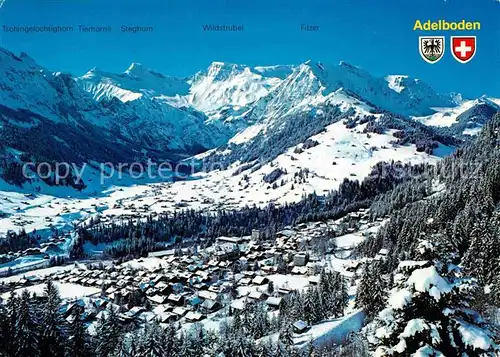 Adelboden Wintersportplatz Berner Alpen Kat. Adelboden