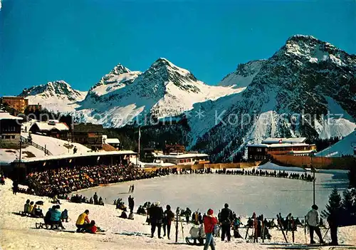 Inner Arosa Eisbahn Wintersportplatz Alpen Kat. Innerarosa