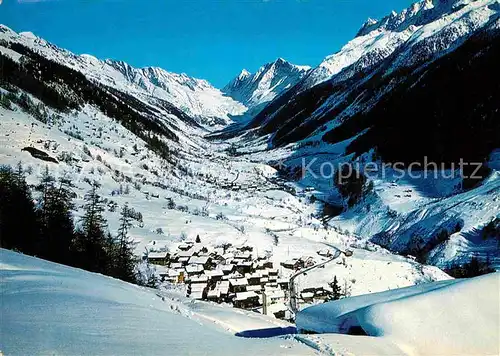 Loetschental Winterpanorama Berner Alpen Kat. Kippel