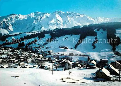 Soerenberg LU Winterpanorama mit Brienzer Rothorn Emmentaler Alpen Kat. Soerenberg