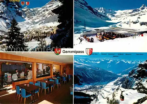 Gemmipass Wallis Wildstrubel Restaurant Gemmibahn Alpenpanorama Kat. Gemmipass