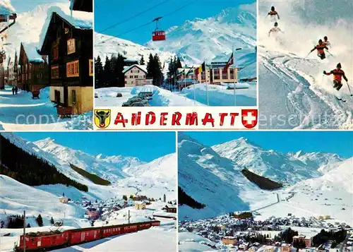 Andermatt Fliegeraufnahme Seilbahn  Kat. Andermatt