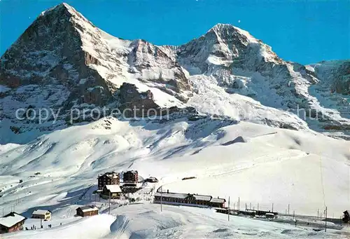 Kleine Scheidegg Interlaken Berghotels mit Eiger und Moench Berner Alpen Kat. Kleine Scheidegg