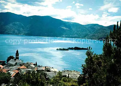 Ronco sopra Ascona Panorama Lago Maggiore Alpen